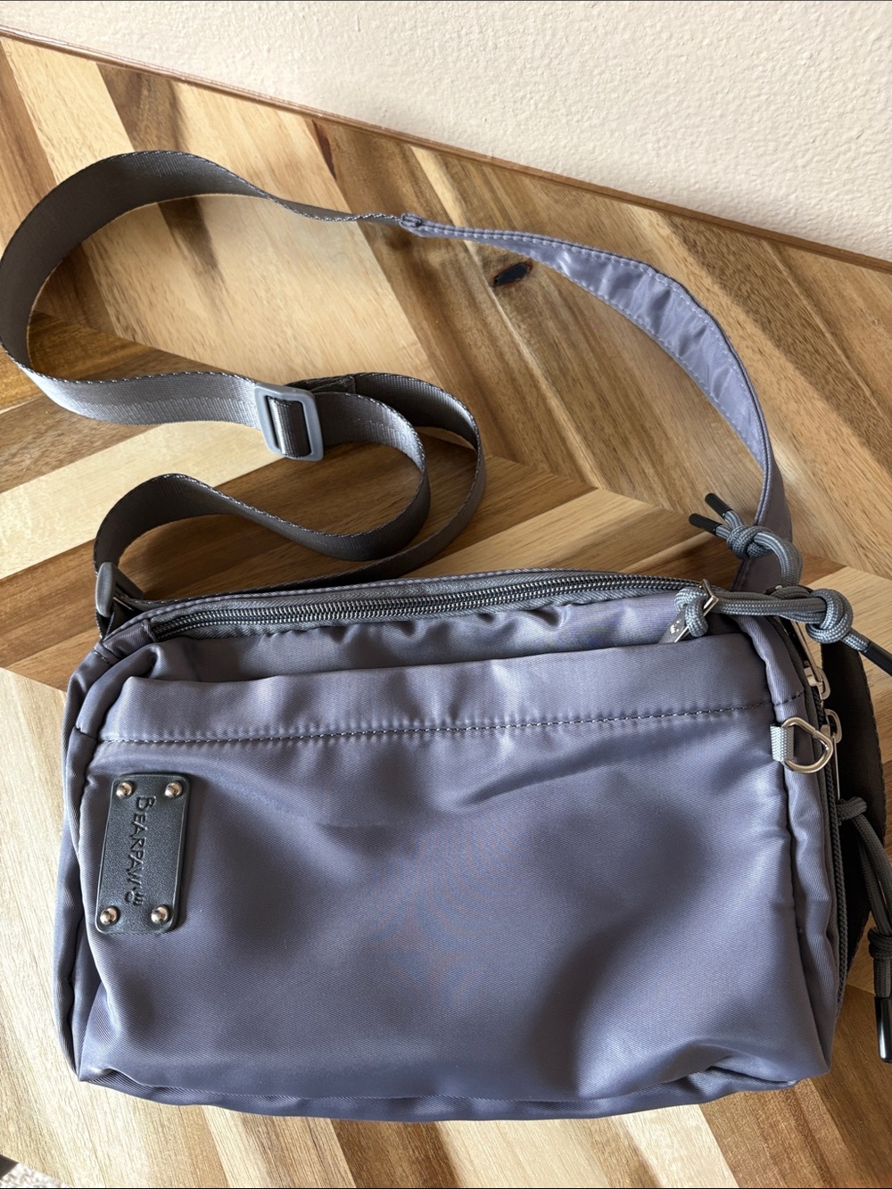 BearPaw Gray Nylon  Crossbody